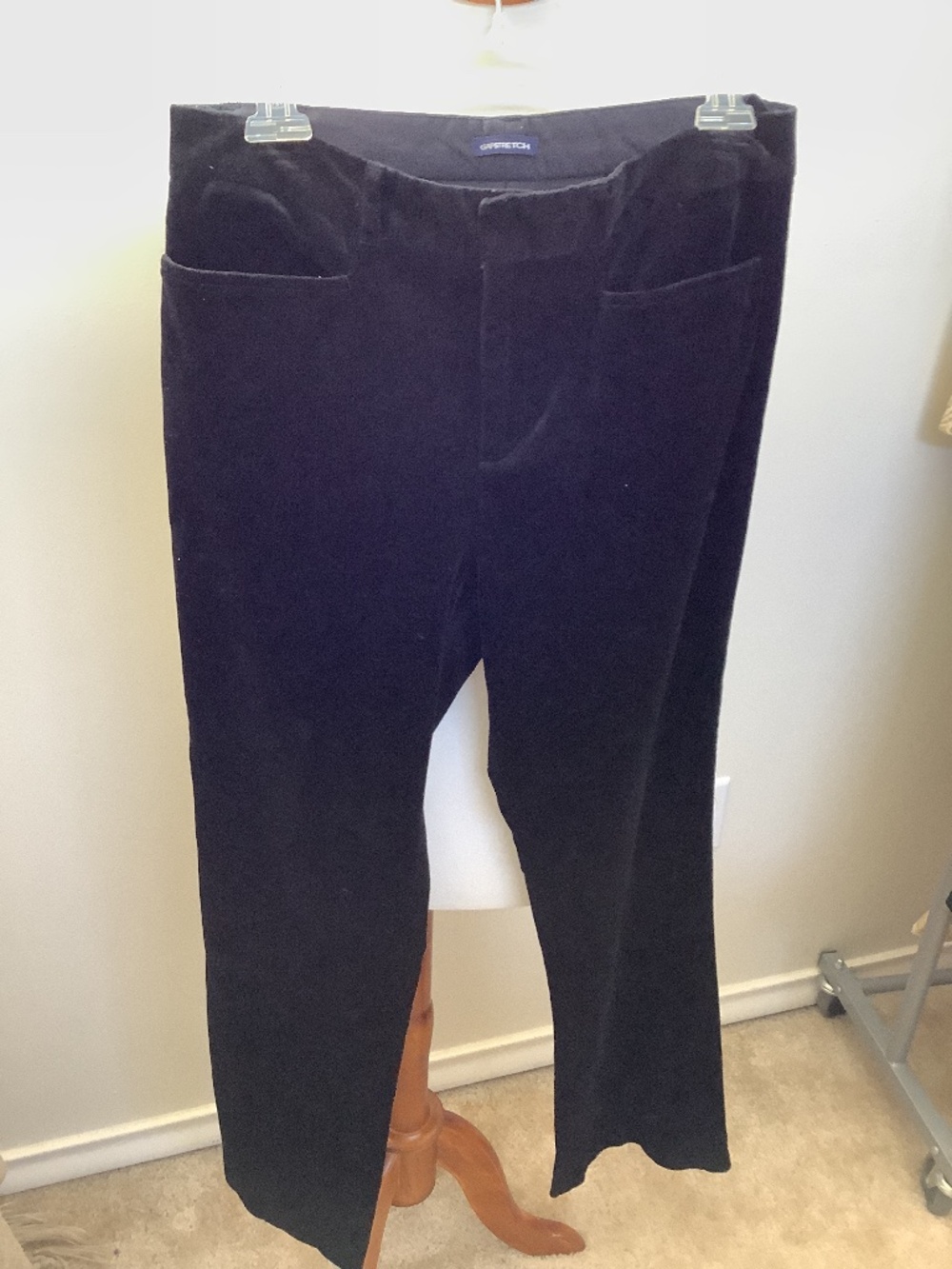 Gap Black Velvet Pants great Condition